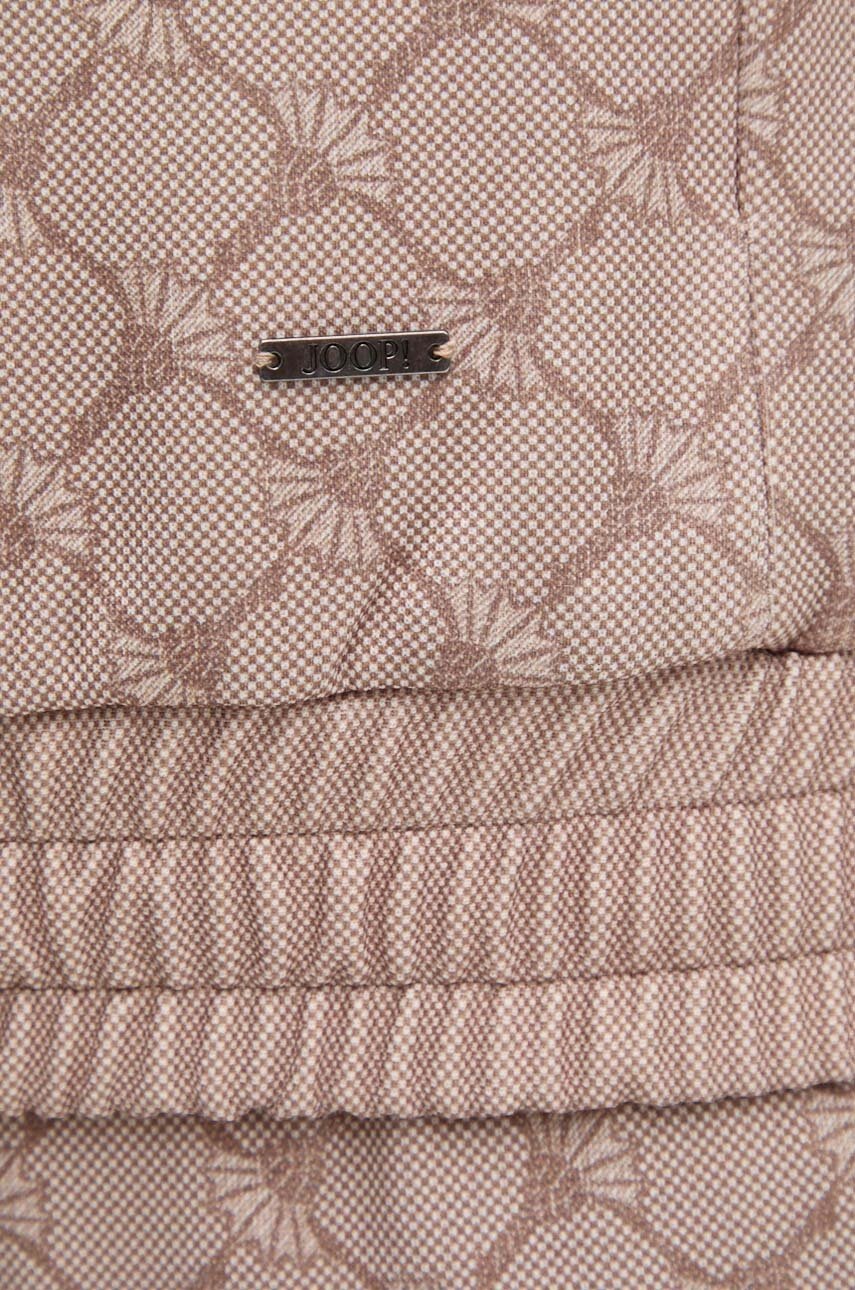 Кофта Joop! чоловіча колір бежевий з капюшоном візерунок 30042915 