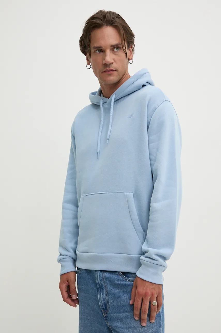

Суичър Hollister Co. в синьо с качулка с изчистен дизайн KI322-4153, Син