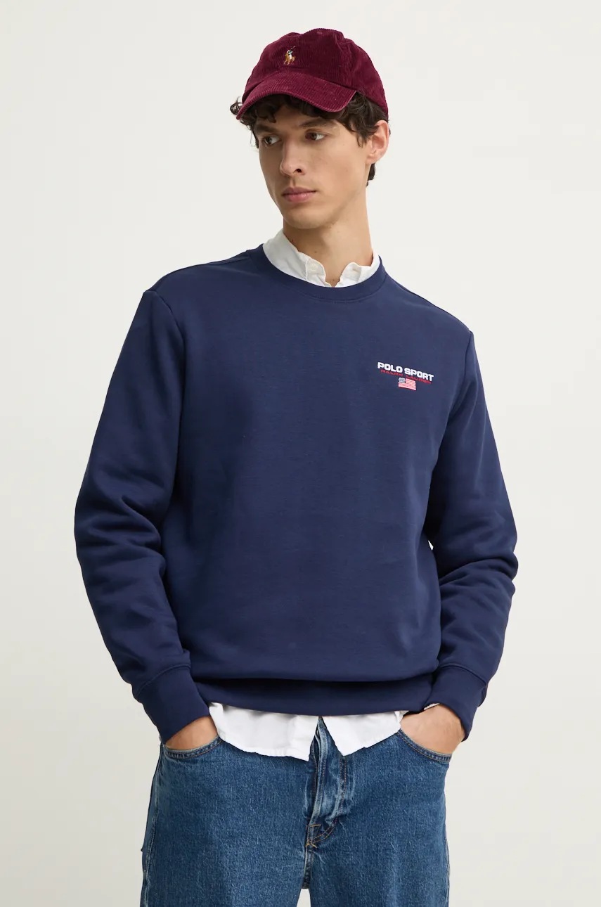 

Суичър Polo Ralph Lauren в тъмносиньо с апликация 710949929, Тъмносин