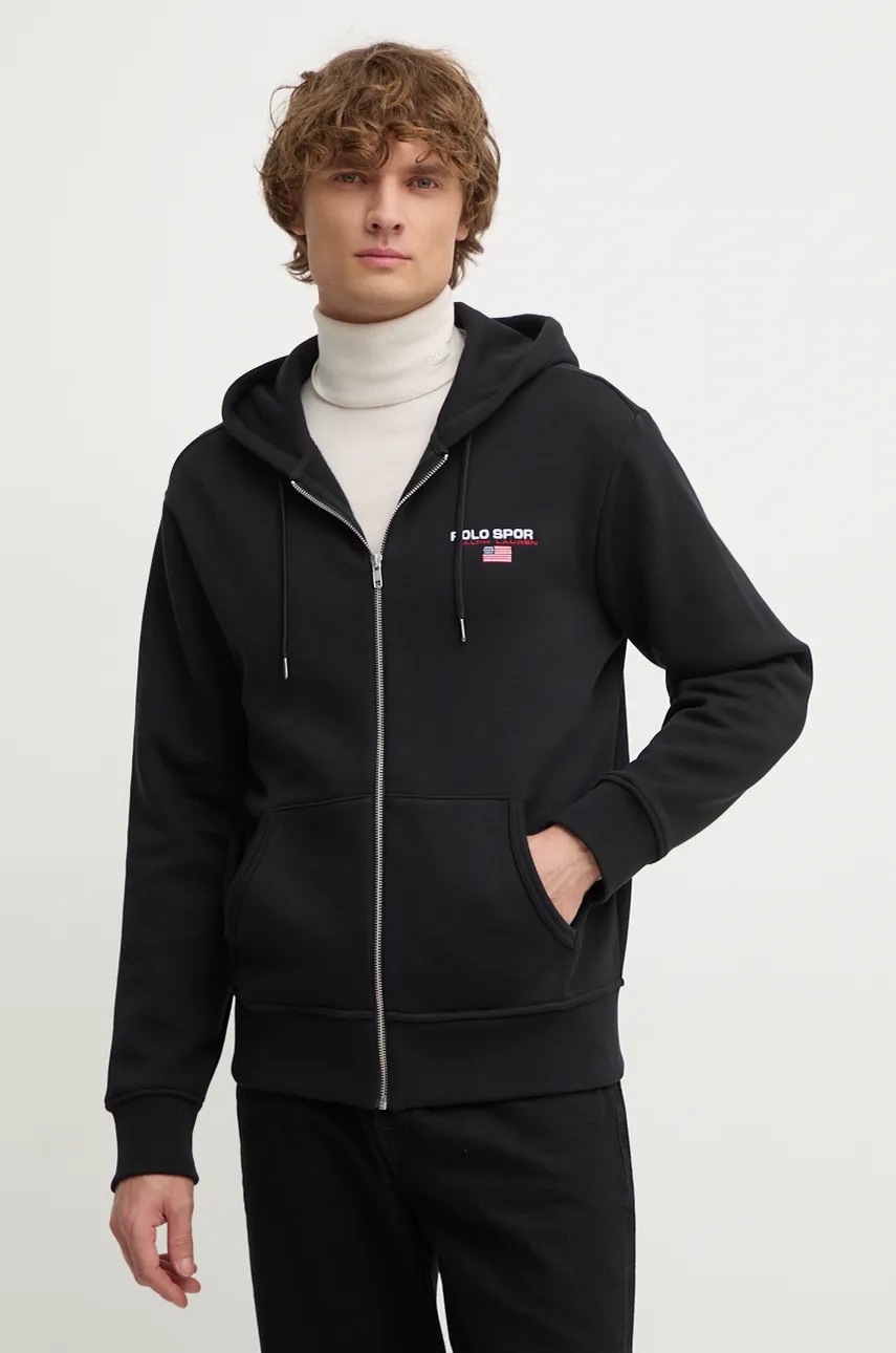 

Суичър Polo Ralph Lauren в черно с качулка с изчистен дизайн 710949931, Черен