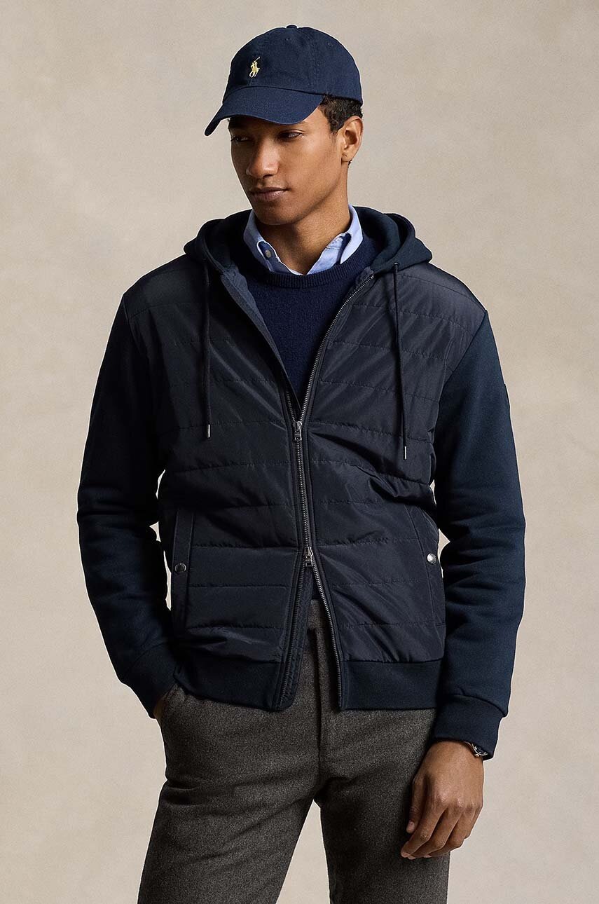 

Суичър Polo Ralph Lauren в тъмносиньо с качулка с изчистен дизайн 710951514, Тъмносин
