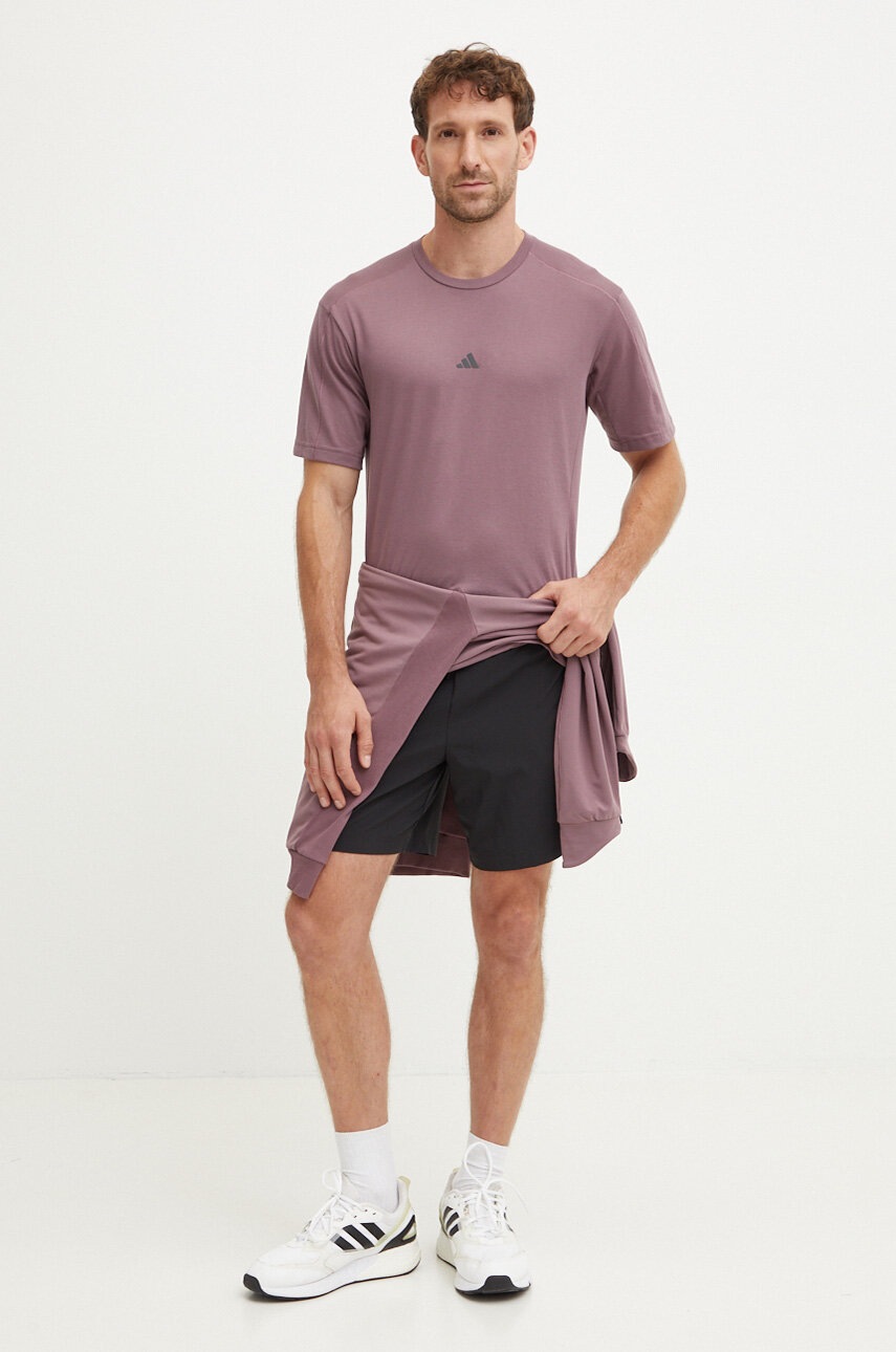 Φούτερ προπόνησης adidas Performance χρώμα: μοβ, JF4240 φωτογραφία