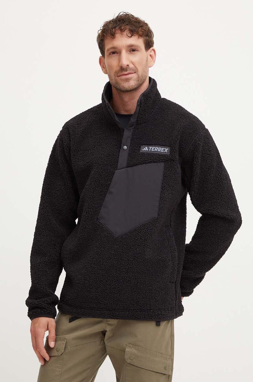 adidas TERREX hanorac Xploric culoarea negru, neted, IW0231 adidas TERREX hanorac Xploric culoarea negru, neted, IW0231