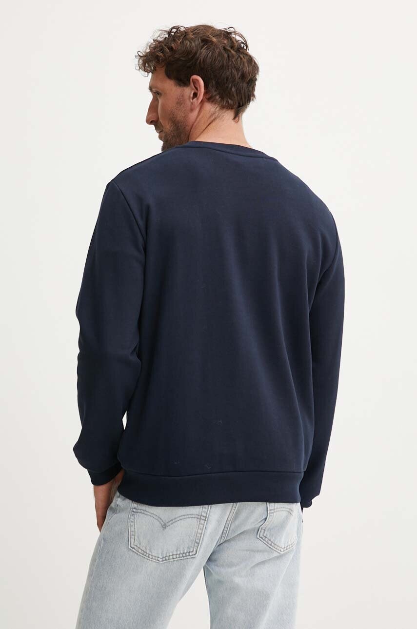 A.P.C. pamut melegítőfelső sweat standard grand vpc GOTS sötétkék, nyomott mintás, COHBN.M27907 termék 2. képe