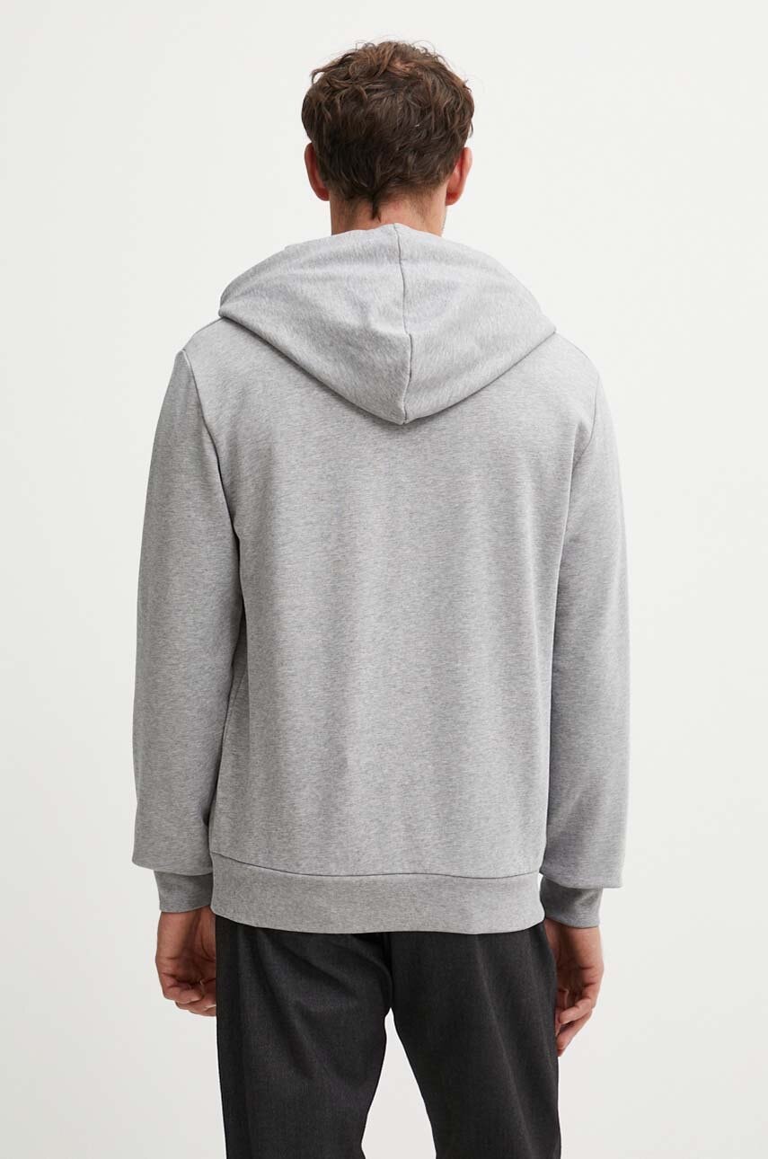 Бавовняна кофта A.P.C. hoodie standard grand vpc GOTS колір сірий з капюшоном з аплікацією COHBN.M27908 