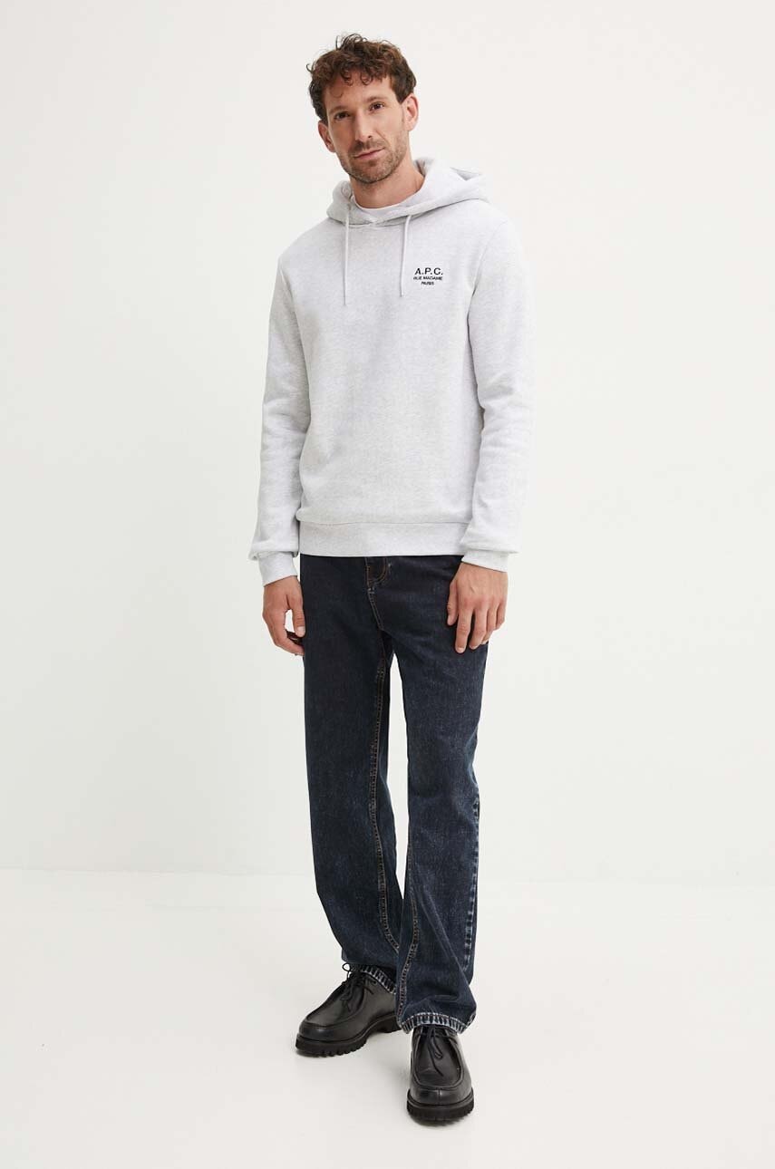 Mikina A.P.C. hoodie standard rue madame GOTS
