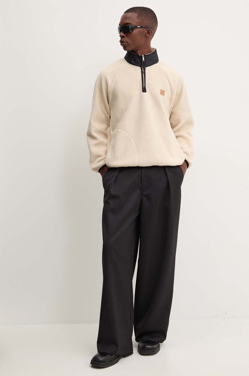 Φλις μπουφάν A.P.C. sweat island χρώμα: μπεζ, PSAIF.M27845 φωτογραφία