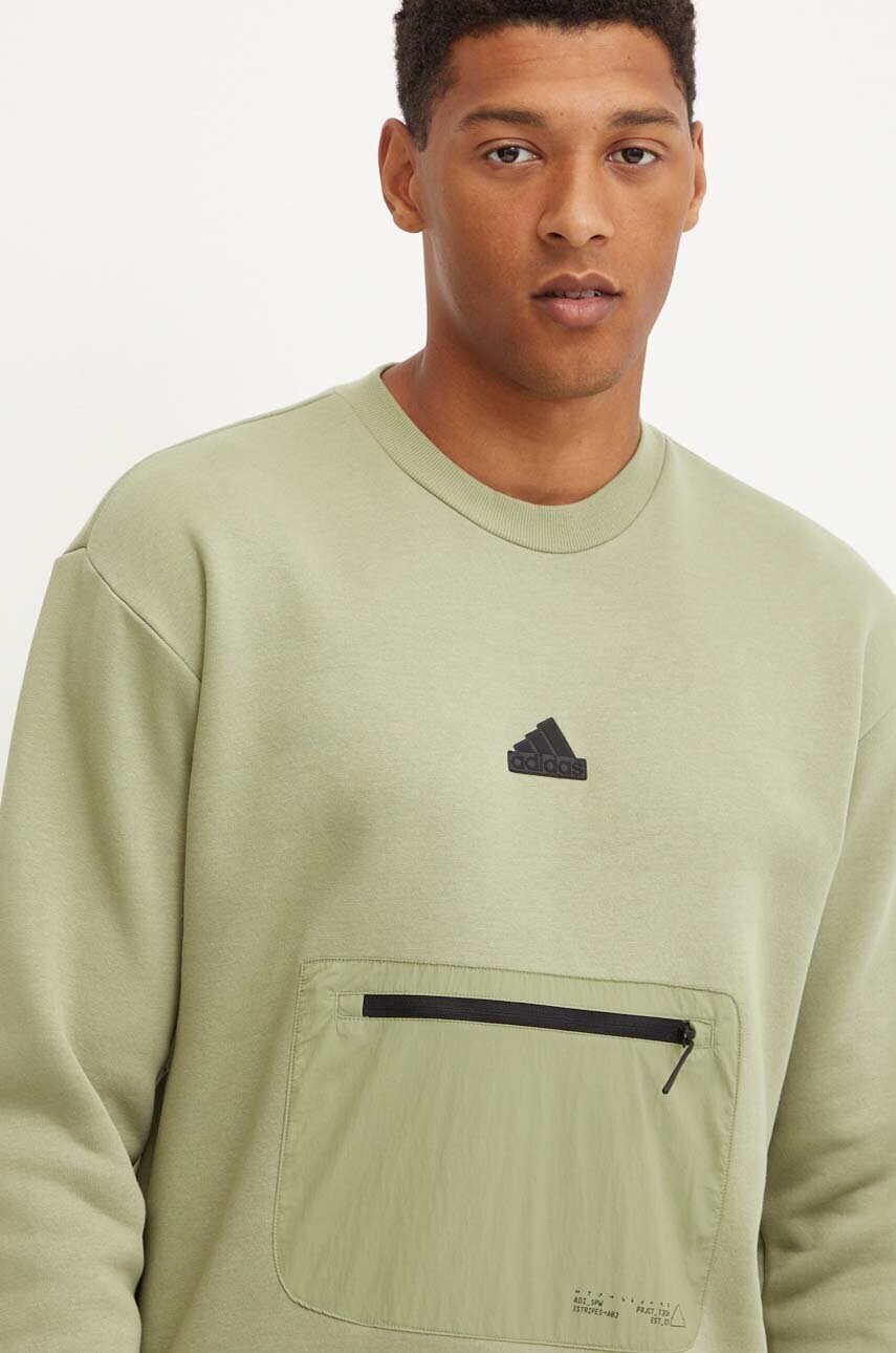 

Суичър adidas City Escape в зелено с изчистен дизайн IY1524, Зелен