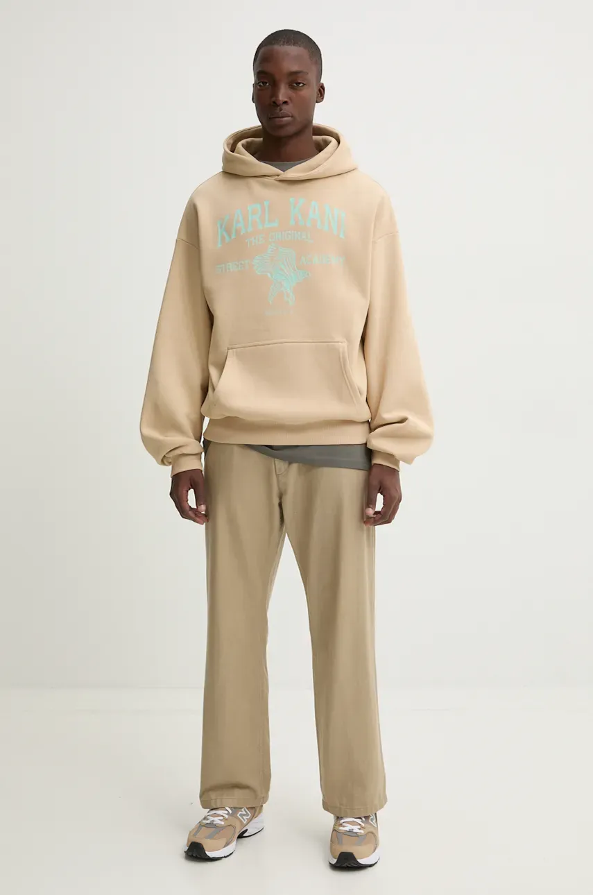 Кофта Karl Kani мужская цвет бежевый с капюшоном с принтом 60210104 Кофта Karl Kani мужская цвет бежевый с капюшоном с принтом 60210104