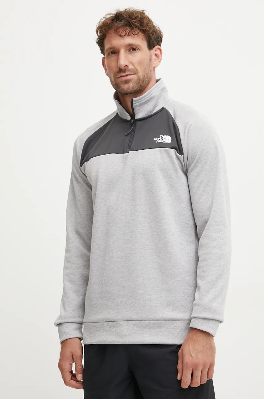 

Спортен суичър The North Face Reaxion в сиво с десен NF0A855LATE1, Сив