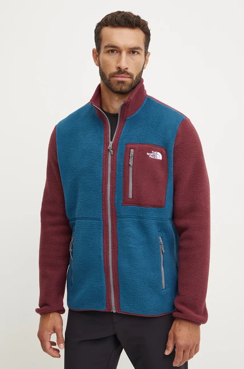 

Спортен суичър The North Face Yumiori в тюркоазено с десен NF0A883R80O1, Тюркоазен