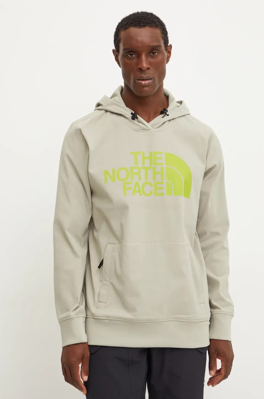 The North Face hanorac Tekno Logo culoarea verde, cu imprimeu, NF0A82V61I41 The North Face hanorac Tekno Logo culoarea verde, cu imprimeu, NF0A82V61I41