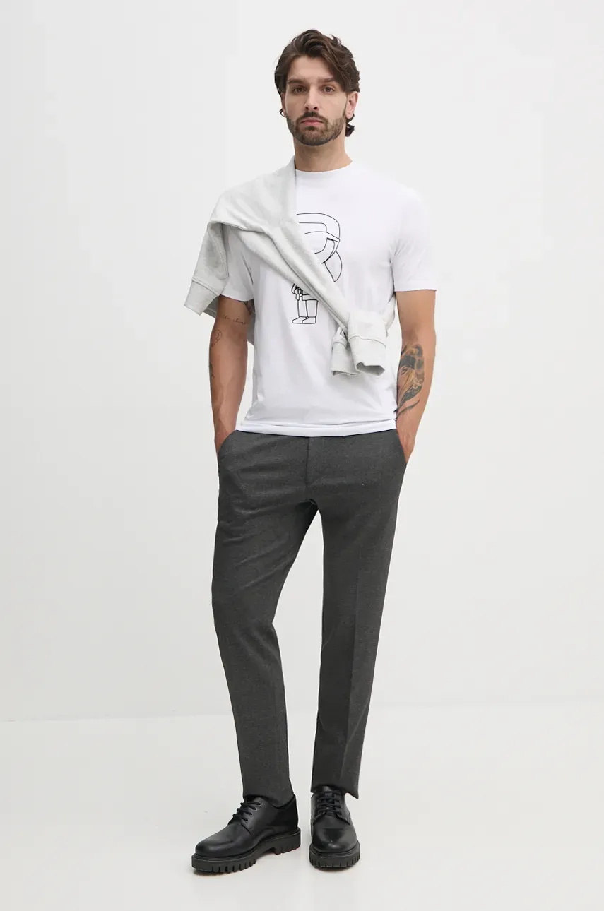 Кофта Pepe Jeans SAM CREW мужская цвет серый с принтом PM582703 Кофта Pepe Jeans SAM CREW мужская цвет серый с принтом PM582703