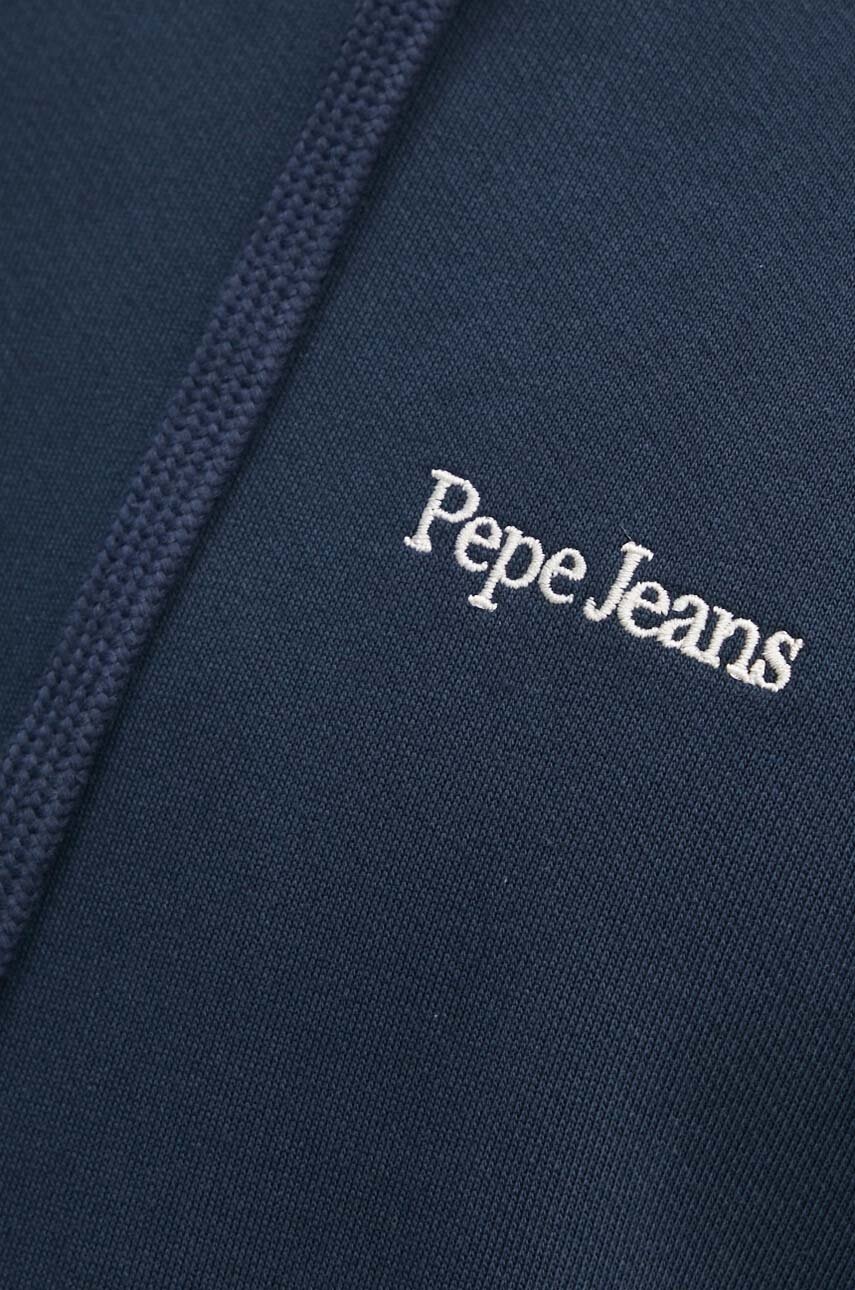 Βαμβακερή μπλούζα Pepe Jeans SEDRIC P χρώμα: ναυτικό μπλε, με κουκούλα, PM582710 φωτογραφία