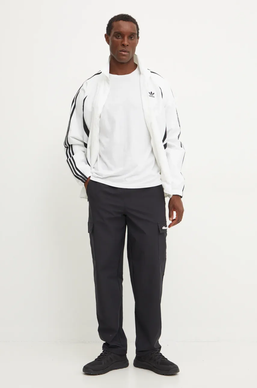 Куртка adidas Originals мужская цвет белый переходная IY2090 Куртка adidas Originals мужская цвет белый переходная IY2090