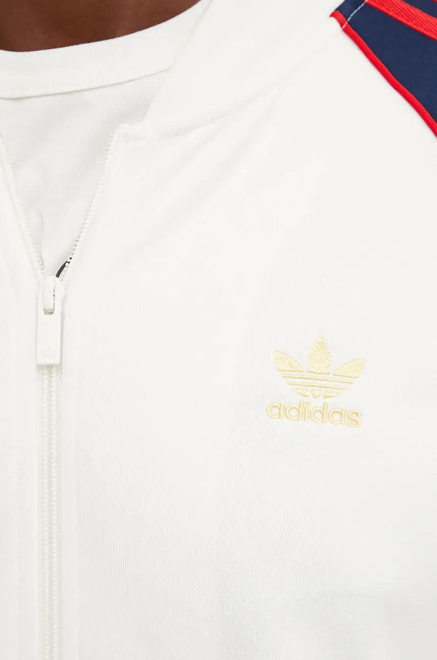 Dukserica Adidas Originals Adicolor Za Muškarce, Boja: Bijela, S Uzorkom, IY9859