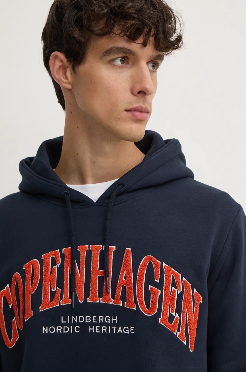 Μπλούζα Lindbergh χρώμα: ναυτικό μπλε, με κουκούλα, 30-705170 φωτογραφία