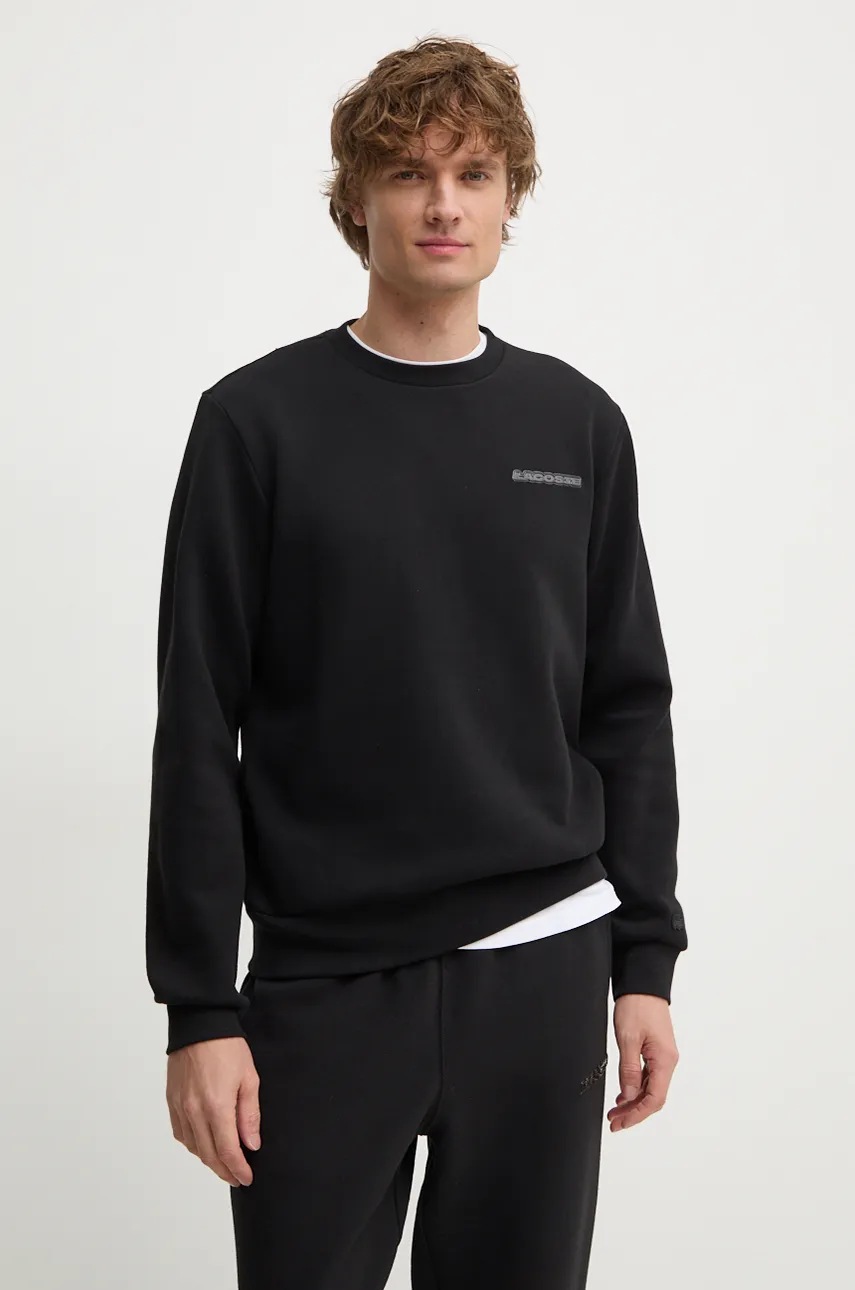 

Суичър Lacoste в черно с апликация SH2858, Черен