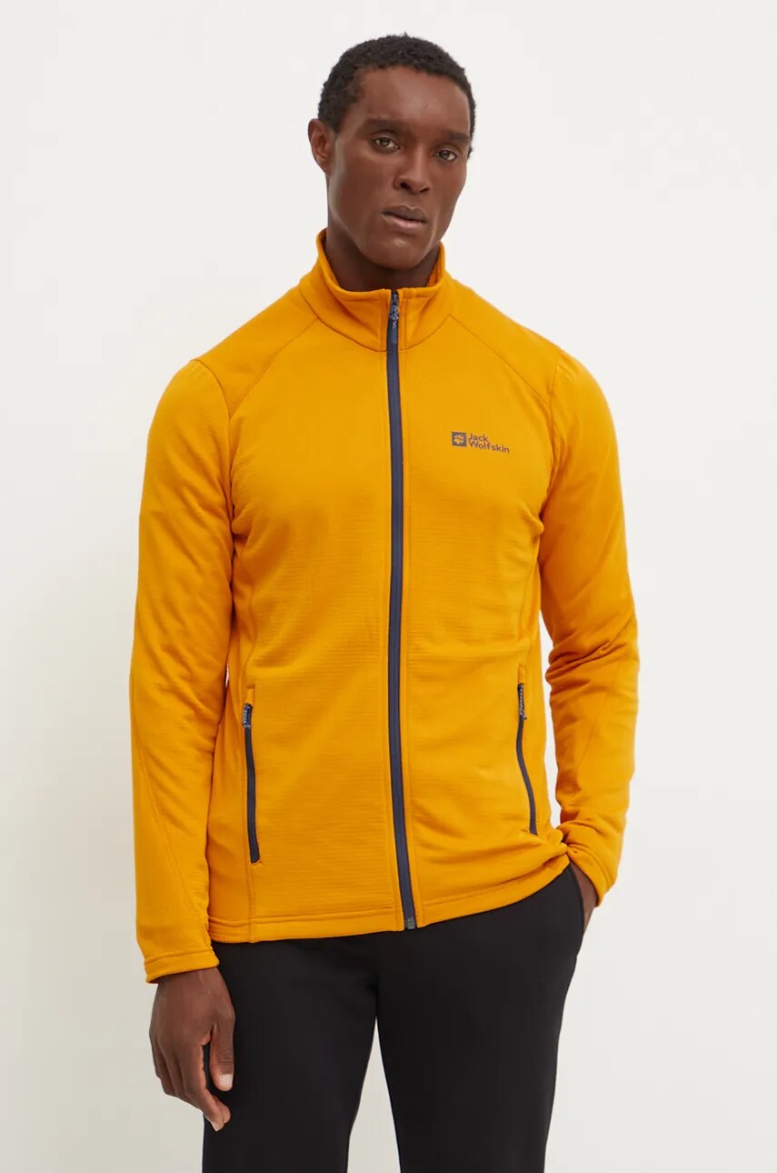 

Спортен суичър Jack Wolfskin Kolbenberg в жълто с изчистен дизайн 1710521, Жълт