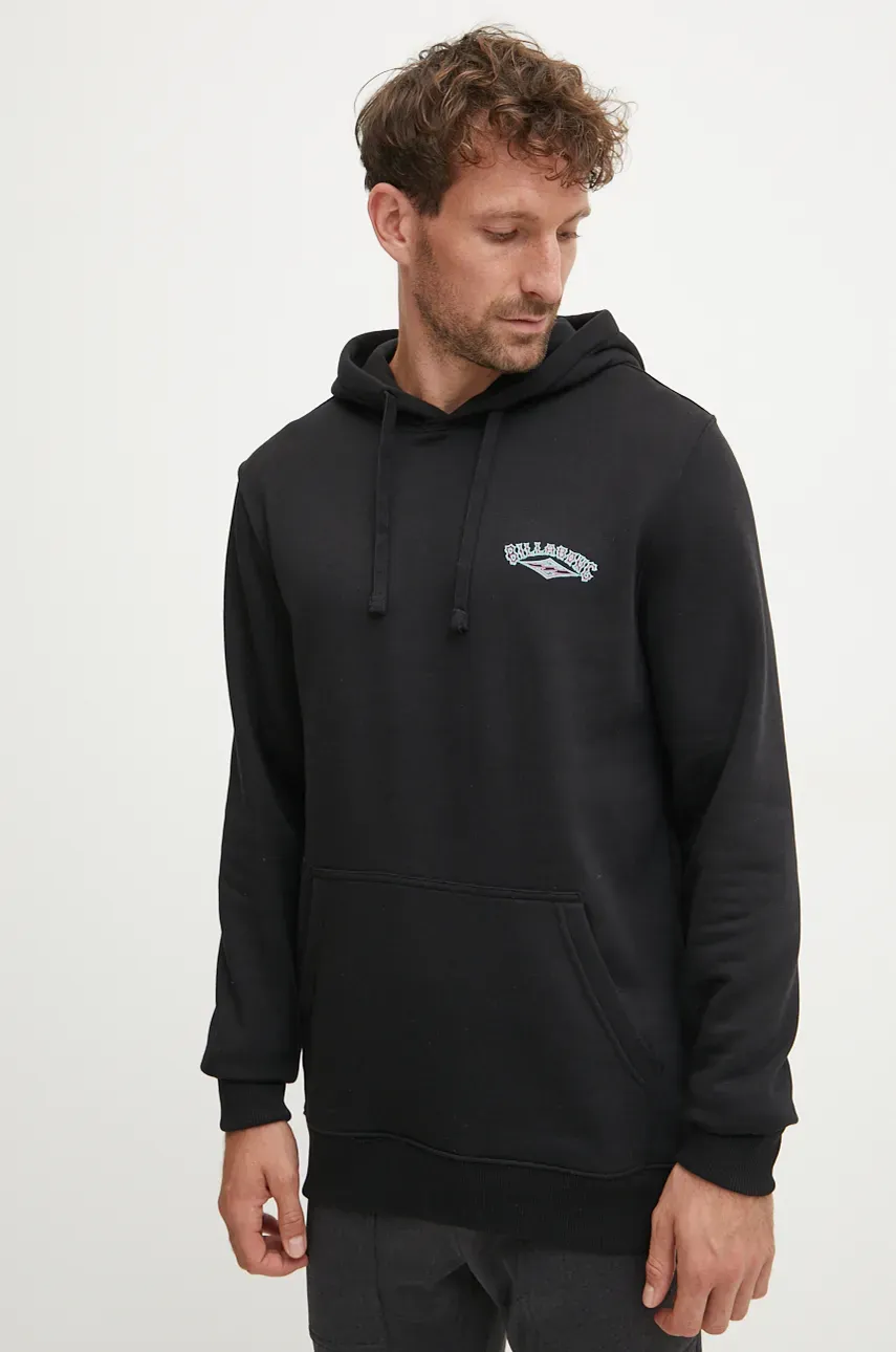 Кофта Billabong Dreamy Place мужская цвет чёрный с капюшоном с принтом EBYSF00155 Кофта Billabong Dreamy Place мужская цвет чёрный с капюшоном с принтом EBYSF00155