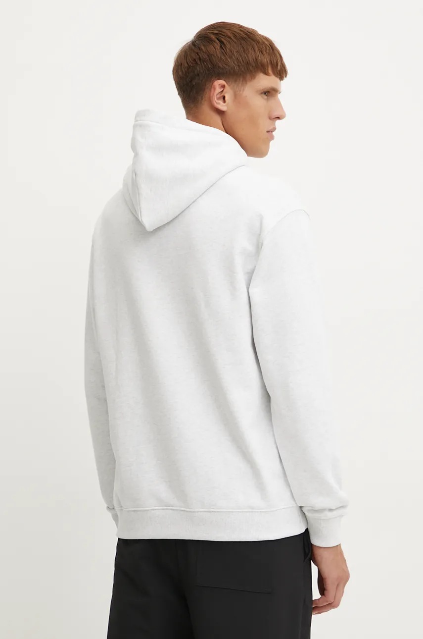 Μπλούζα Quiksilver Griffin Hoodie χρώμα: γκρι, με κουκούλα, AQYFT03407 φωτογραφία