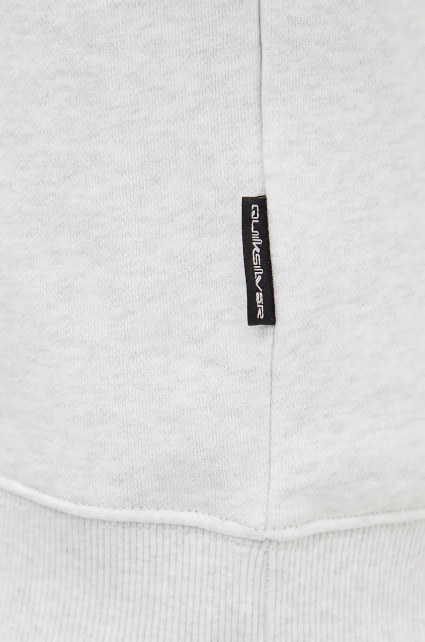 Μπλούζα Quiksilver Griffin Hoodie χρώμα: γκρι, με κουκούλα, AQYFT03407 φωτογραφία