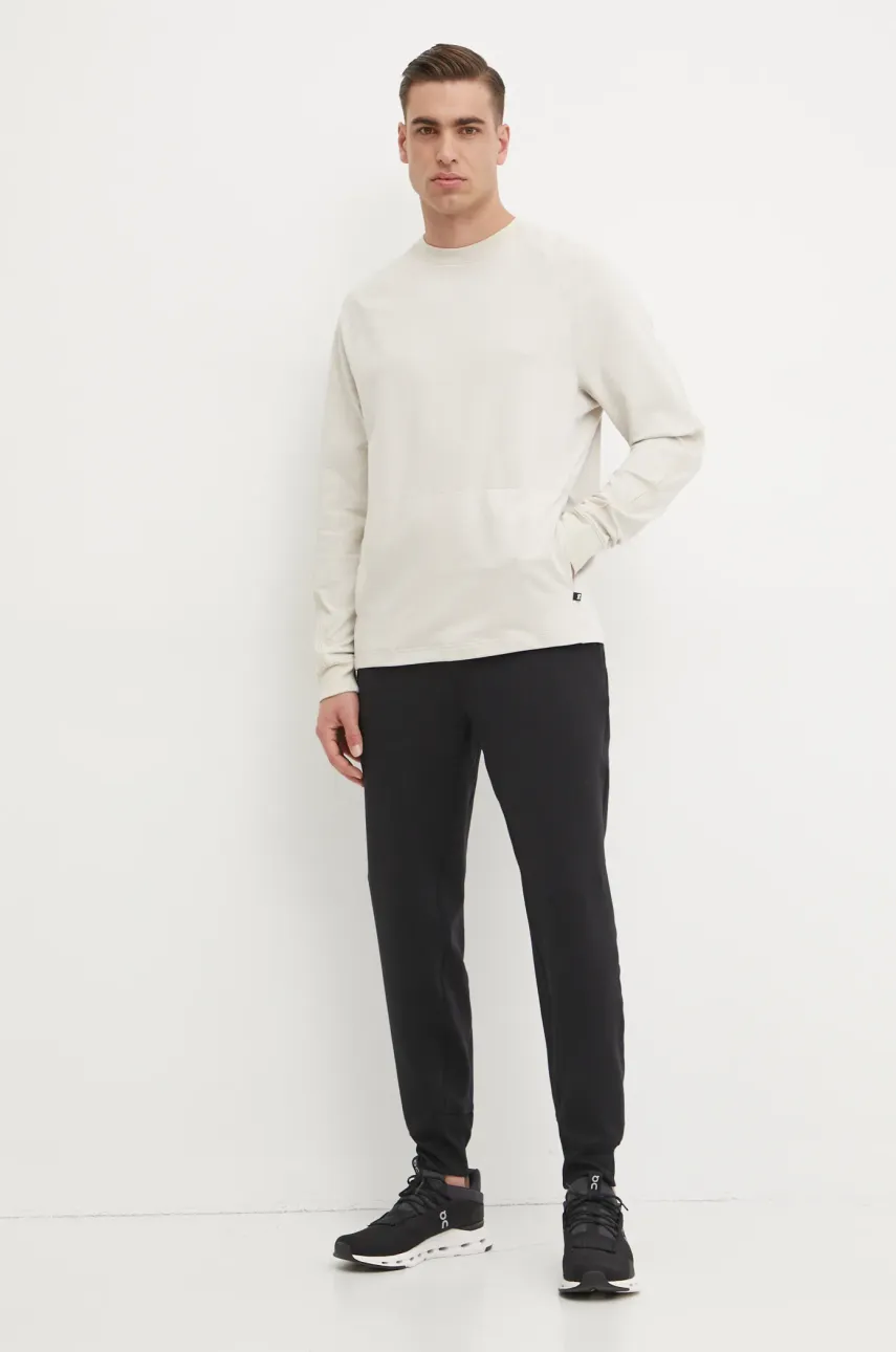 Кофта ON running мужская цвет бежевый однотонная 1ME30100554 Кофта ON running мужская цвет бежевый однотонная 1ME30100554