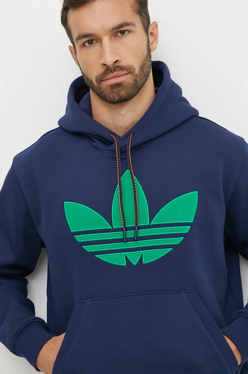 

Суичър adidas Originals Hooded Sweat в тъмносиньо с качулка с апликация JN5968, Тъмносин