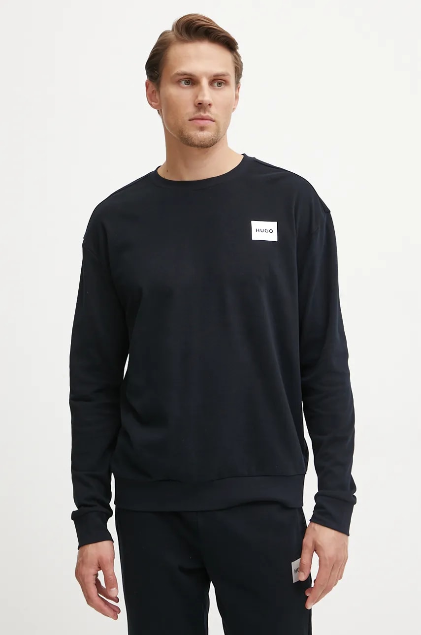 HUGO bluza barbati, culoarea negru, neted, 50524787