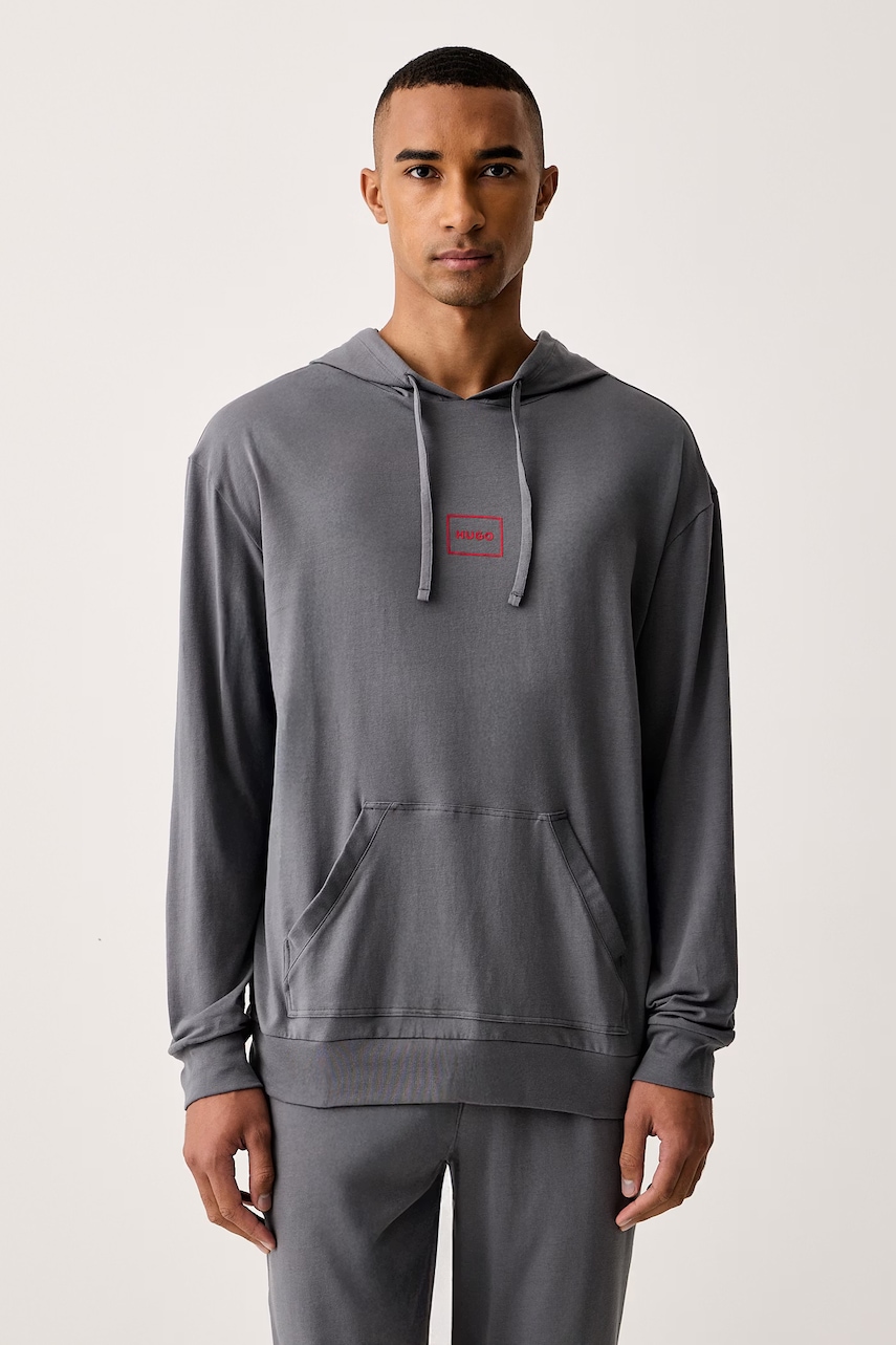 HUGO mikina loungewear pánska bavlnená s elastanom