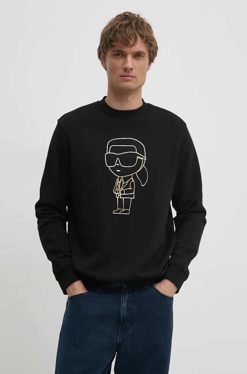

Суичър Karl Lagerfeld в черно с апликация 544910.705034, Черен