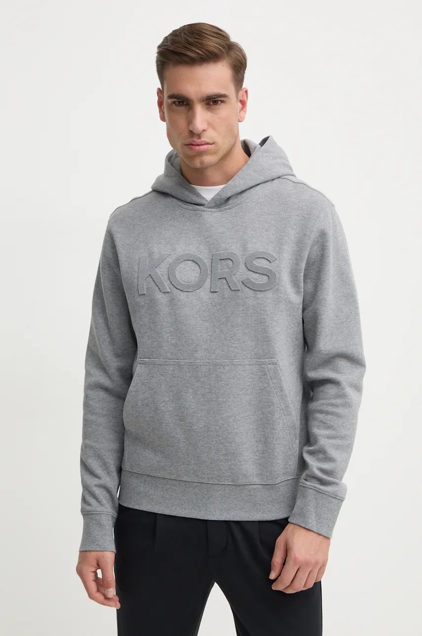 

Суичър Michael Kors в сиво с качулка с апликация CF452D05MF, Сив