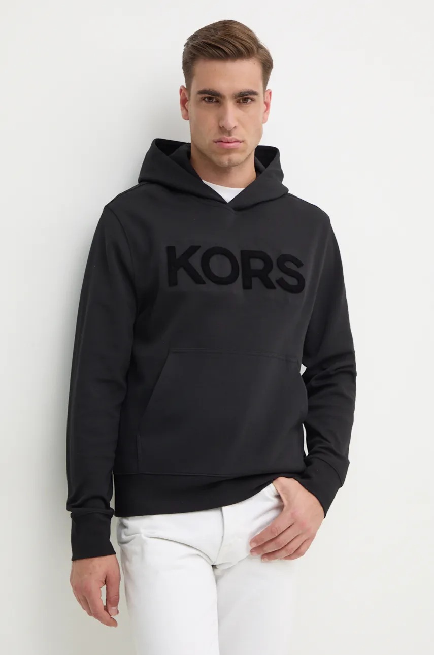 

Суичър Michael Kors в черно с качулка с апликация CF452D05MF, Черен