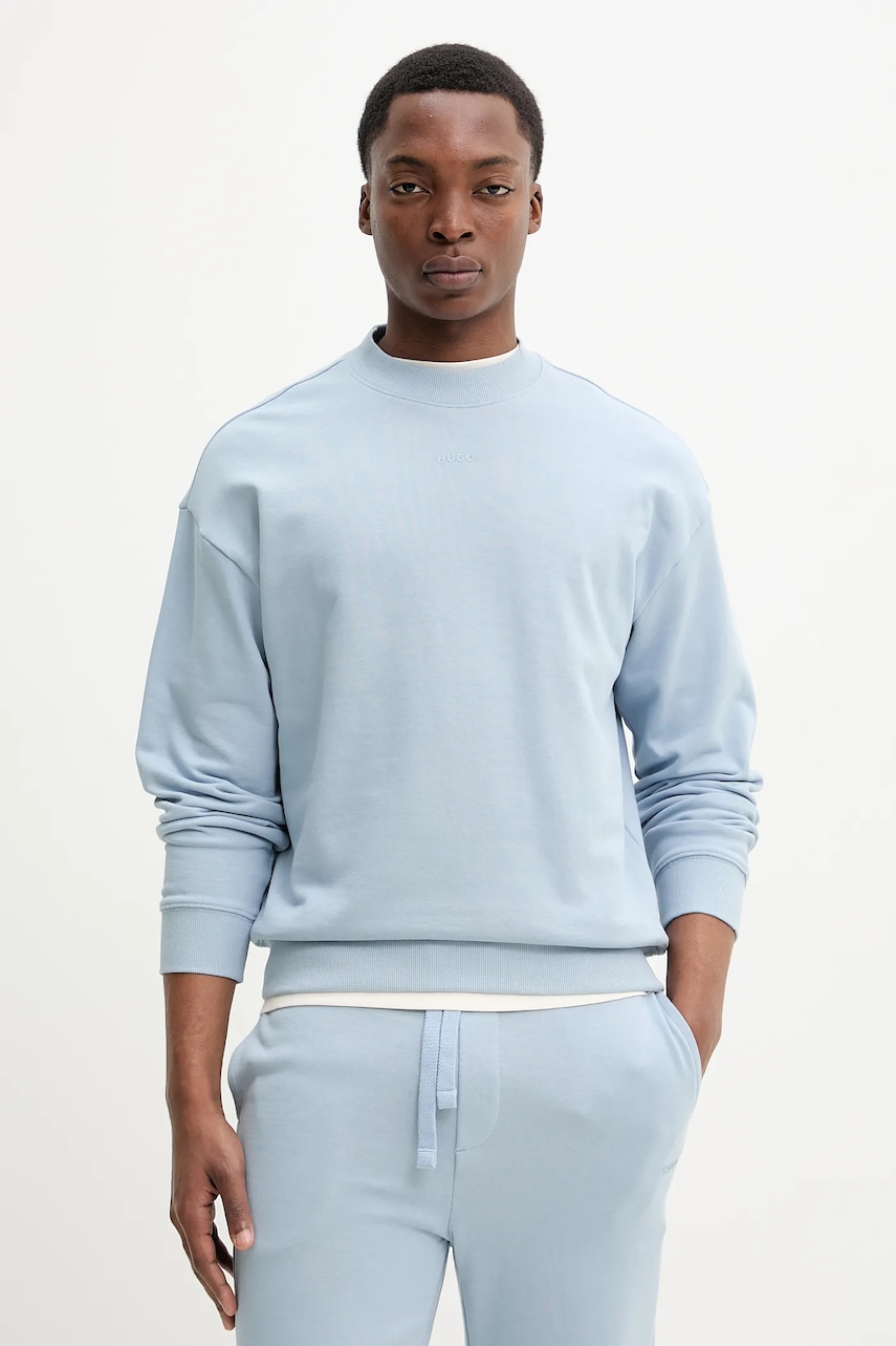 HUGO hanorac de bumbac barbati, neted, 50525892