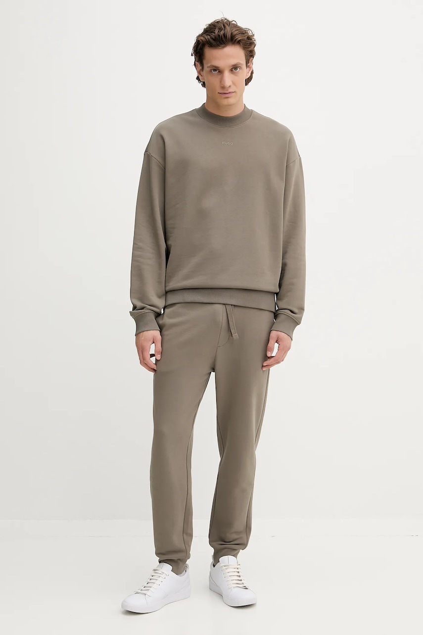 Хлопковая кофта HUGO однотонная 50525892 Хлопковая кофта HUGO однотонная 50525892