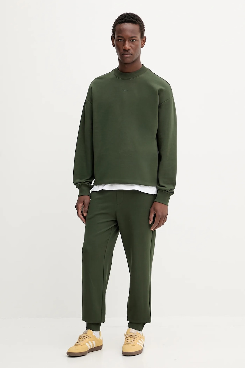 Хлопковая кофта HUGO однотонная 50525892 Хлопковая кофта HUGO однотонная 50525892