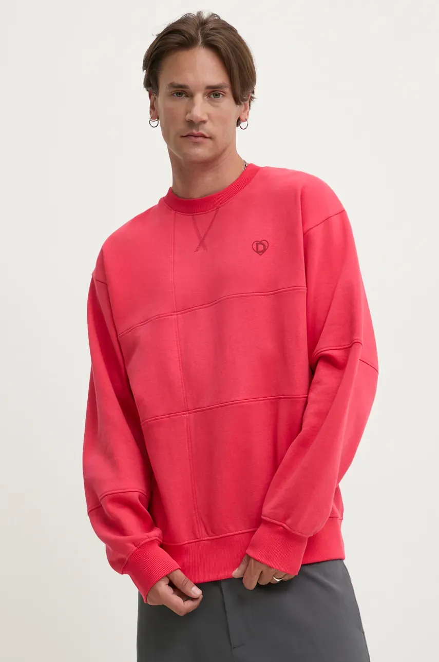 Desigual bluza OKLAHOMA barbati, culoarea rosu, 24WMSK14