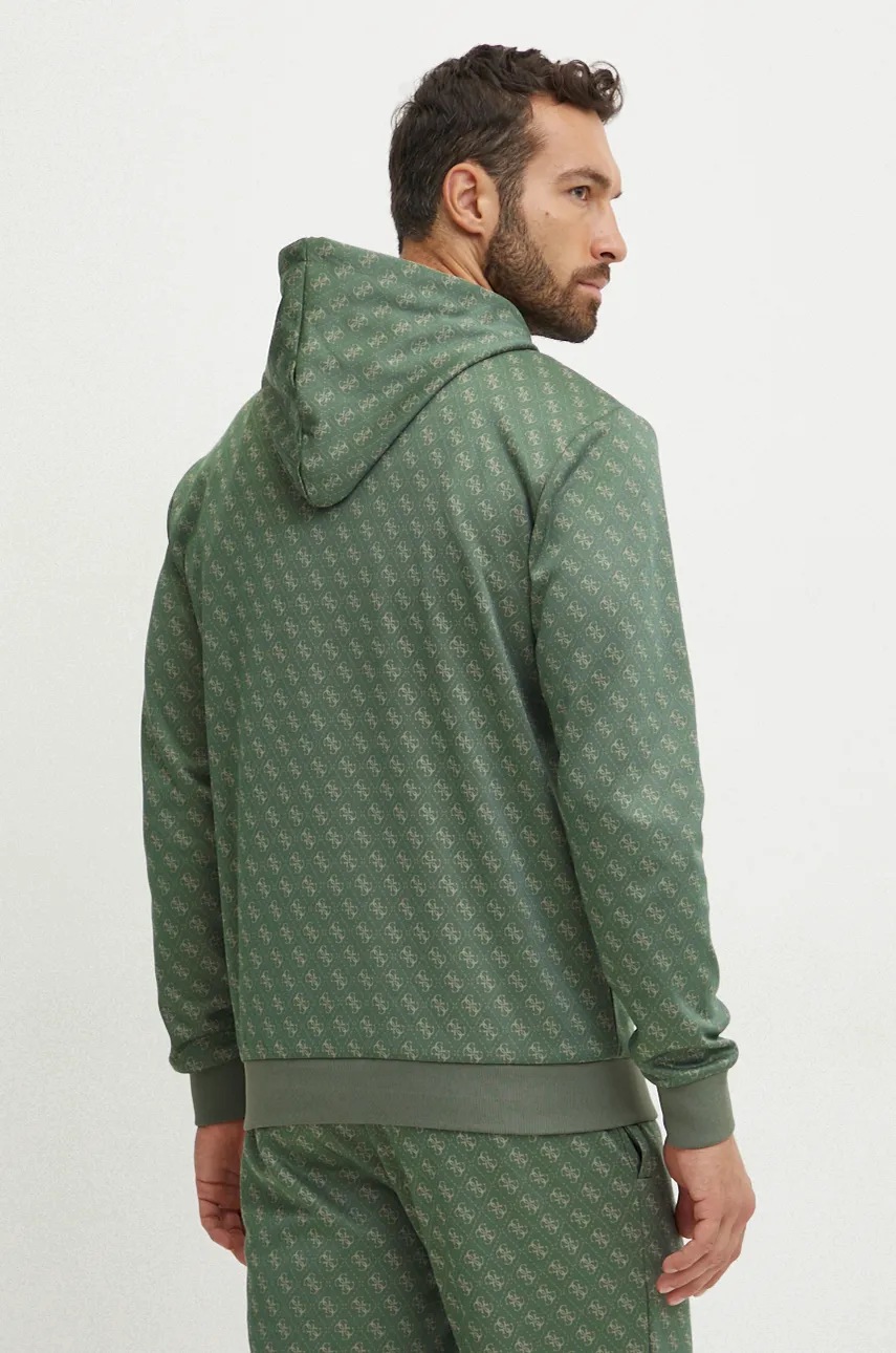 Guess felső zöld, férfi, mintás, kapucnis, Z4BQ30 FL04Q termék 2. képe