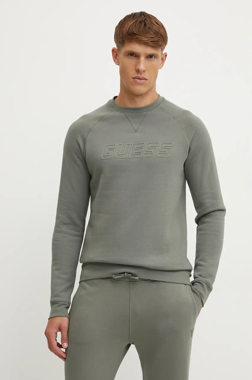 

Суичър Guess в зелено с апликация Z4YQ16 K9V31, Зелен