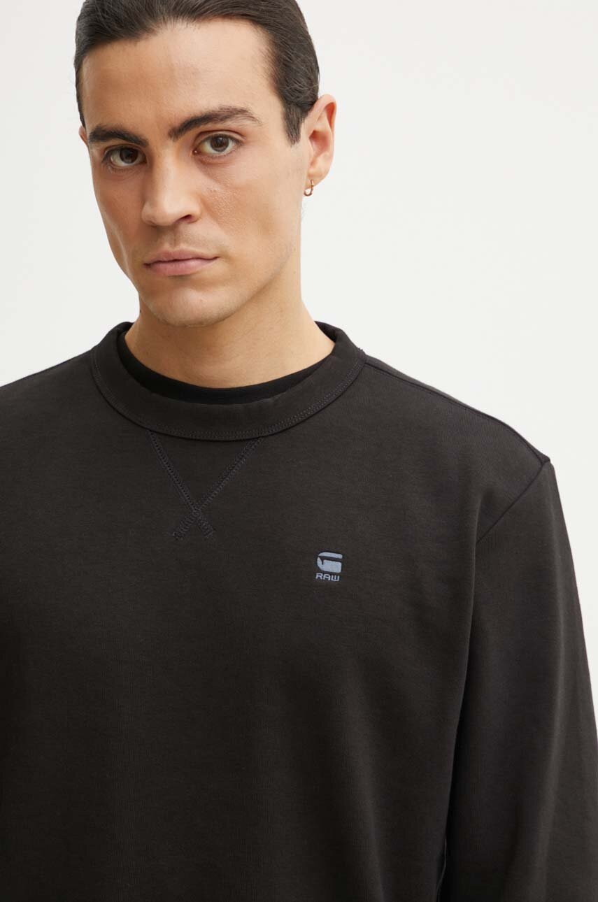 Μπλούζα G-Star χρώμα: μαύρο, D25121-D566 φωτογραφία