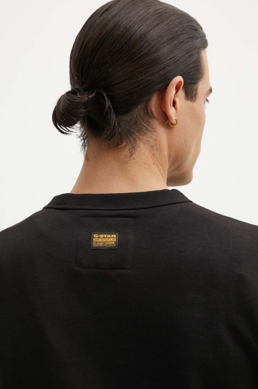Μπλούζα G-Star χρώμα: μαύρο, D25121-D566 φωτογραφία