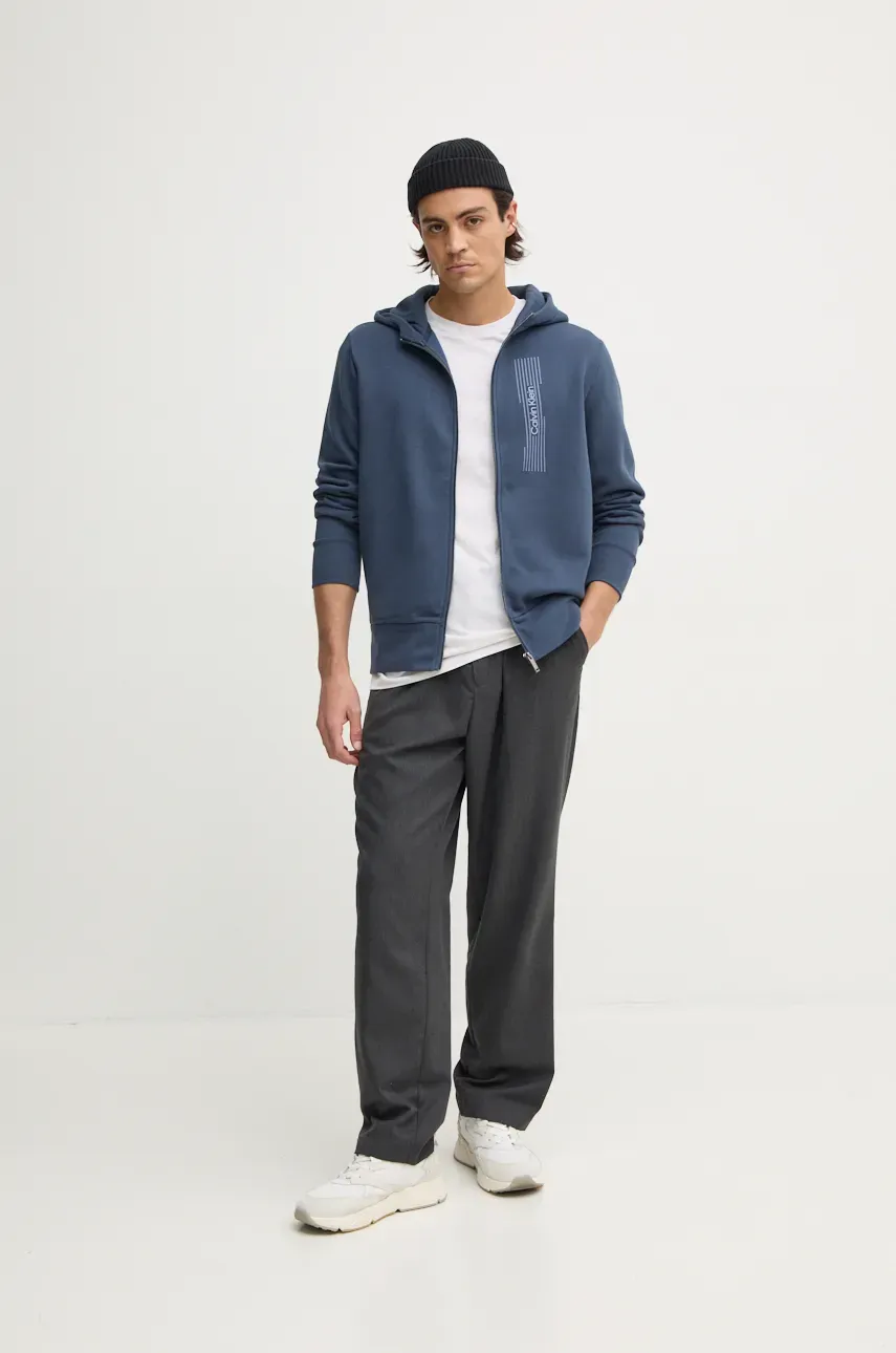 Кофта Calvin Klein мужская с капюшоном с принтом K10K113550 Кофта Calvin Klein мужская с капюшоном с принтом K10K113550