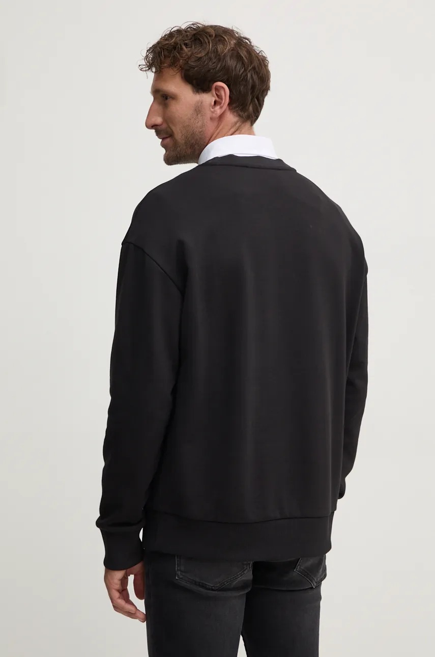 Бавовняна кофта Calvin Klein чоловіча колір чорний з аплікацією K10K114092 