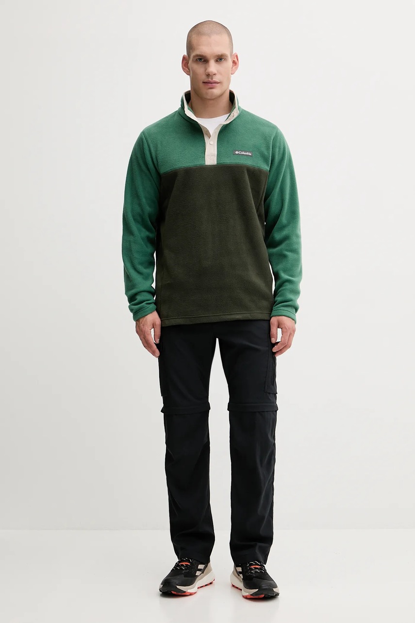 Спортивная кофта Columbia Steens Mountain Half Snap цвет чёрный узор 2097721