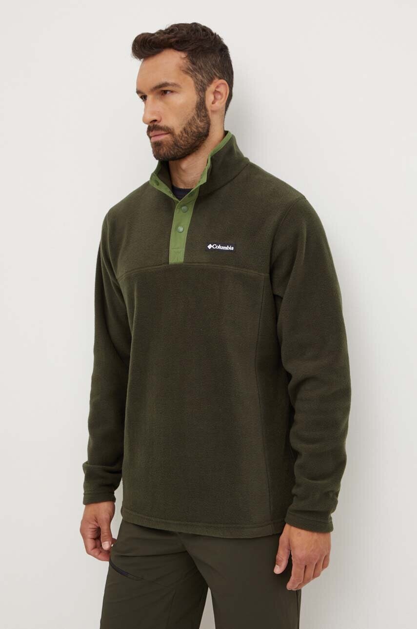 Columbia hanorac Steens Mountain Half Snap culoarea verde, modelator, 2097721