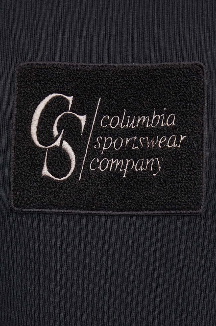 Кофта Columbia Wallowa Fleece чоловіча колір чорний з аплікацією 2090811 