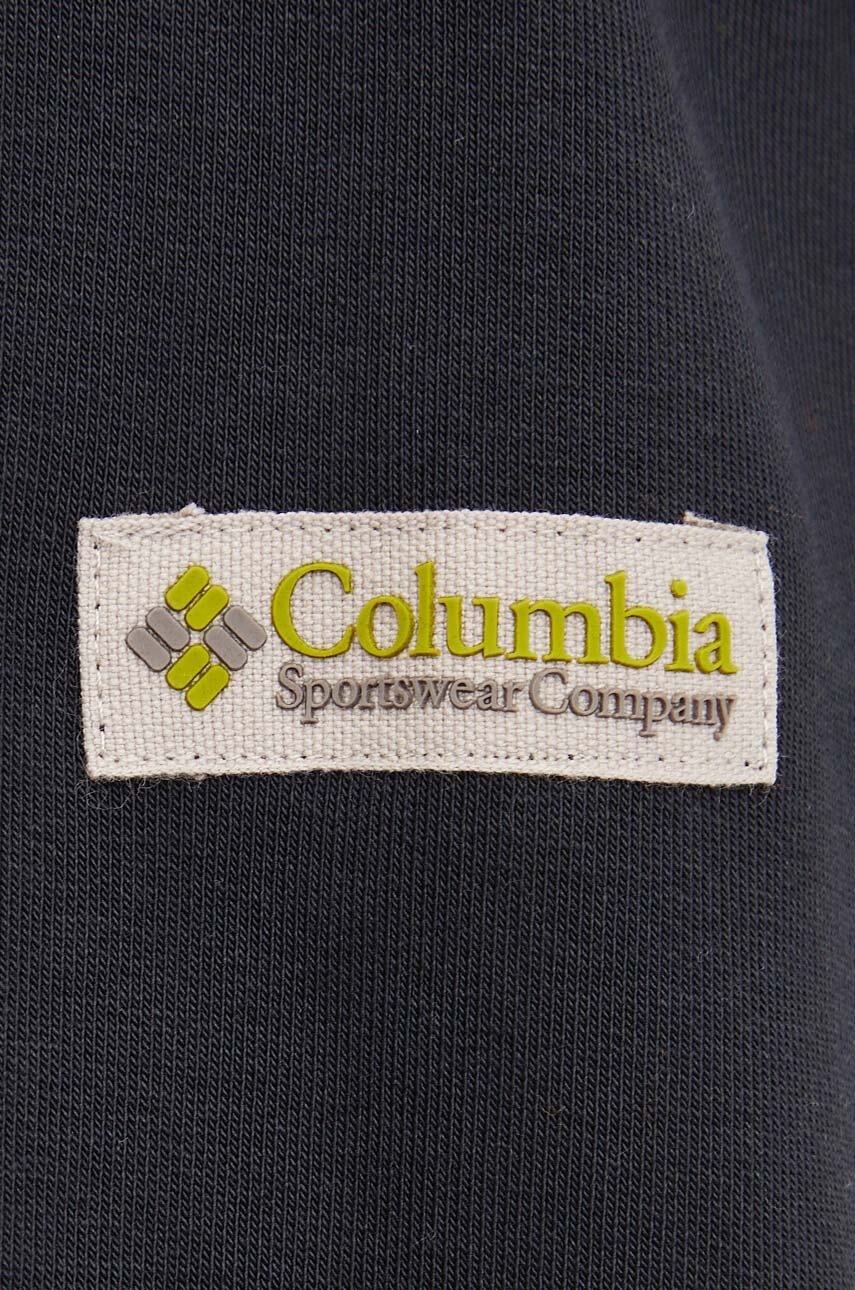 Кофта Columbia Wallowa Fleece чоловіча колір чорний з аплікацією 2090811 