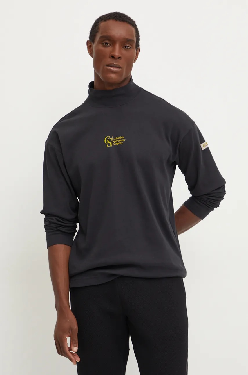 Columbia bluza Wallowa barbati, culoarea negru, cu imprimeu, 2090861