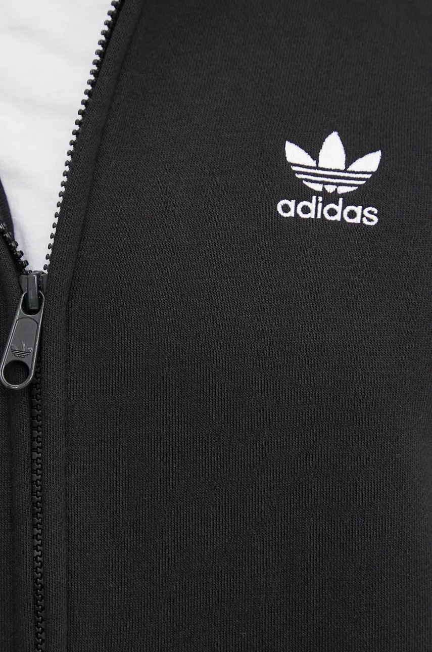Кофта adidas Originals чоловіча колір чорний з капюшоном однотонна IW5791 