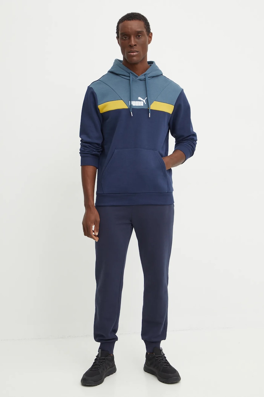 Кофта Puma мужская цвет синий с капюшоном узор 681731 Кофта Puma мужская цвет синий с капюшоном узор 681731